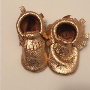 Freshly Picked rose gold moccasin